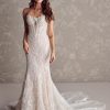 Dresses Kleinfeld Bridal Lace | Romantic Off-The-Shoulder Fit-And-Flare Gown