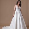 Dresses Kleinfeld Bridal Ball Gown | Satin V-Neck Ball Gown