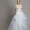 Dresses Kleinfeld Bridal Kleinfeld Exclusives | Strapless Textured Skirt Ball Gown