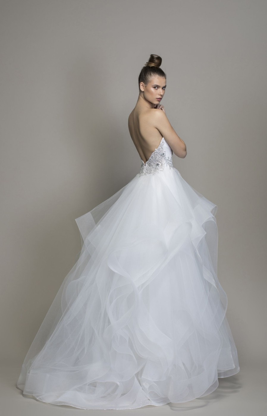 Dresses Kleinfeld Bridal Kleinfeld Exclusives | Strapless Textured Skirt Ball Gown