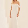 Dresses Kleinfeld Bridal Plus Size Wedding Dresses | Fit And Flare Wedding Dress With Detachable Off The Shoulder Straps