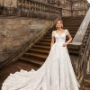 Dresses Kleinfeld Bridal Lace | Dramatic Princess Ball Gown With Buttons