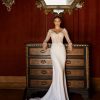 Dresses Kleinfeld Bridal Lace | Lace Long Sleeve Sheath Gown