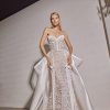 Dresses Kleinfeld Bridal New Wedding Dresses | Dramatic Satin Overskirt With Bow