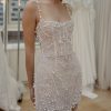 Dresses Kleinfeld Bridal New Wedding Dresses | Square Neck Pearl Bridal Mini