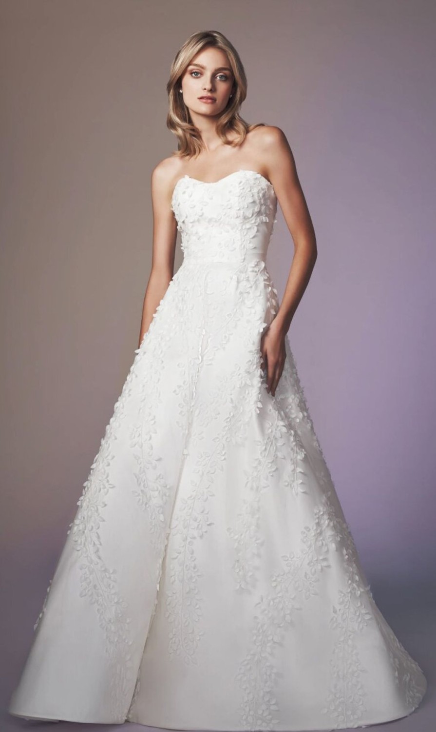 Dresses Kleinfeld Bridal Popular Wedding Dresses | Strapless Sweetheart Neckline A-Line Wedding Dress With Embroidery