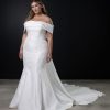 Dresses Kleinfeld Bridal Fit And Flare | Jacquard Fit-And-Flare Gown With Bow