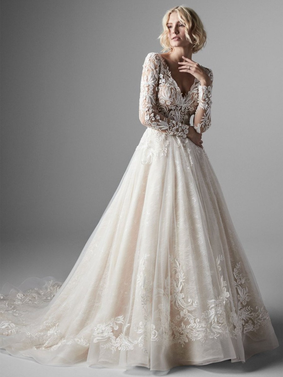 Dresses Kleinfeld Bridal Plus Size Wedding Dresses | Long Sleeve Lace Ball Gown Wedding Dress