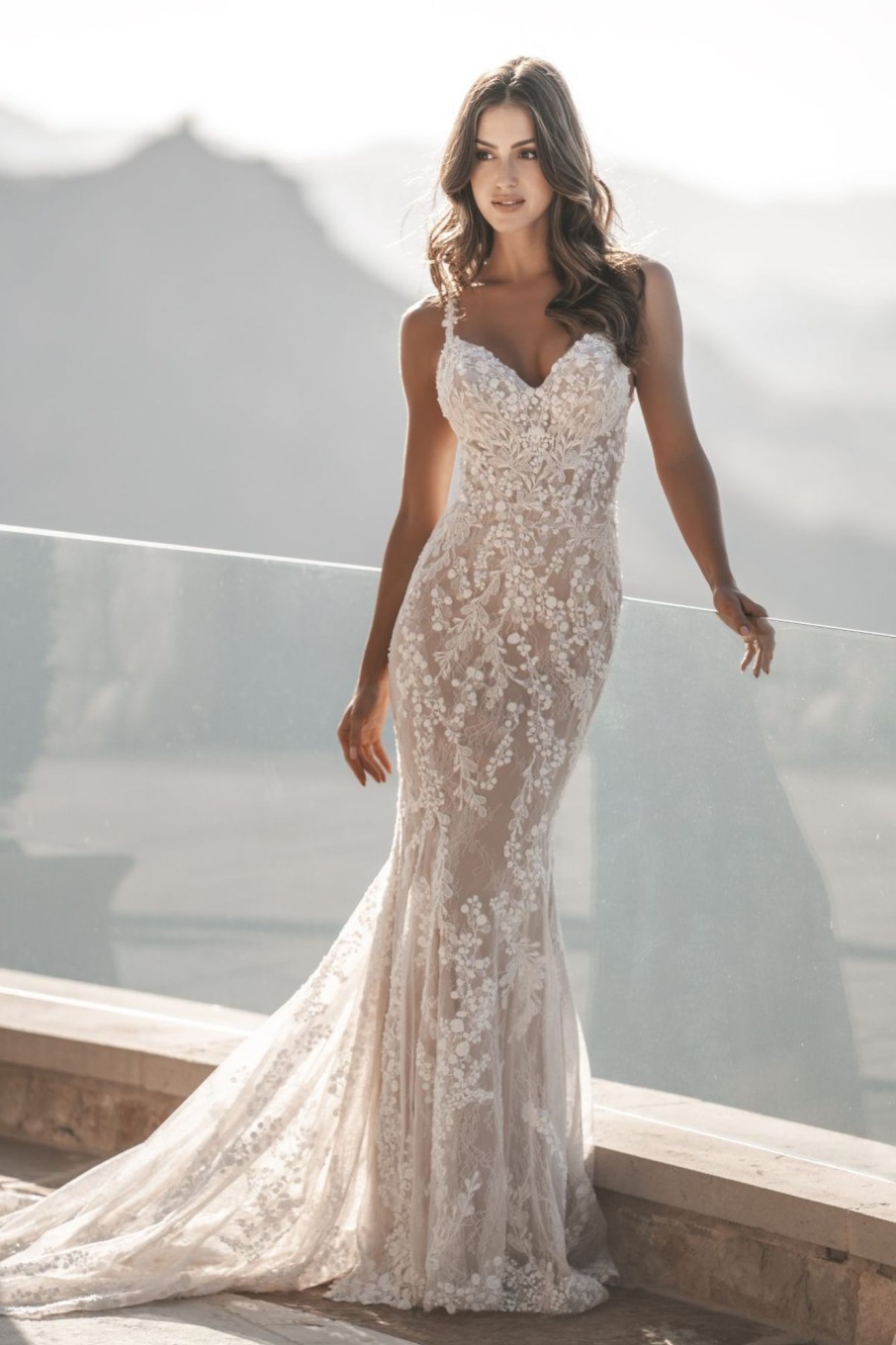 Dresses Kleinfeld Bridal Lace | Romantic Lace Fit-And-Flare Gown