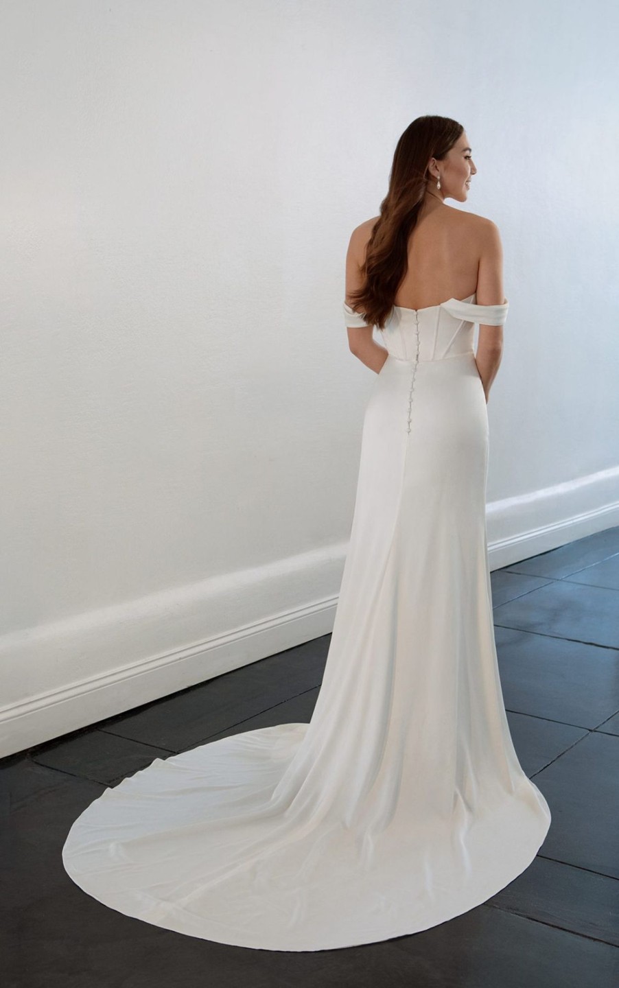 Dresses Kleinfeld Bridal Popular Wedding Dresses | Off The Shoulder Sheath Wedding Dress