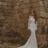 Dresses Kleinfeld Bridal Sexy | Long Sleeve Lace Fit And Flare Wedding Dress