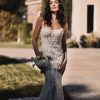 Dresses Kleinfeld Bridal Fit And Flare | 3D Floral Corset Fit-And-Flare Gown