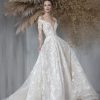 Dresses Kleinfeld Bridal Kleinfeld Exclusives | Long Sleeve Embroidered Ball Gown Wedding Dress