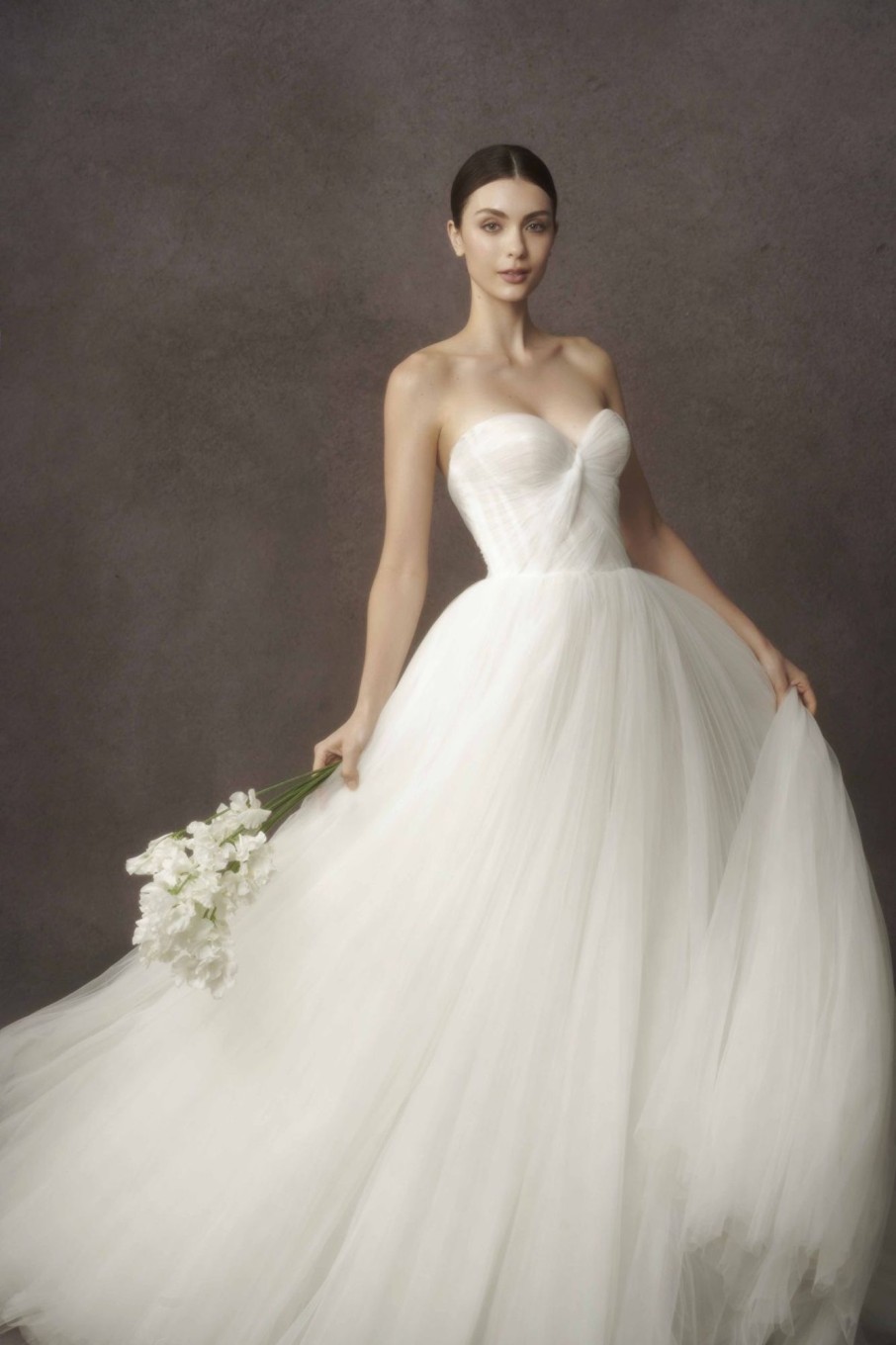 Dresses Kleinfeld Bridal Kleinfeld Exclusives | Tulle Gown With Weaving Detail