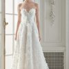 Dresses Kleinfeld Bridal A-Line | Strapless A-Line Wedding Dress With 3D Floral Embroidery