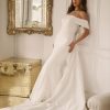 Dresses Kleinfeld Bridal Fit And Flare | Chic And Romantic Jacquard Fit-And-Flare Gown