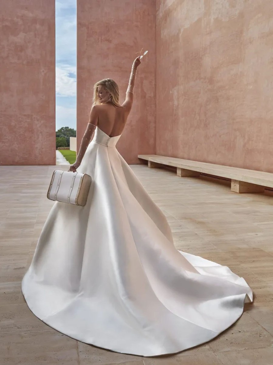 Dresses Kleinfeld Bridal Ball Gown | Modern And Simple Mikado Ball Gown