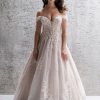 Dresses Kleinfeld Bridal Plus Size Wedding Dresses | Beaded Off The Shoulder Lace Ball Gown Wedding Dress