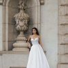 Dresses Kleinfeld Bridal A-Line | Strapless Matte Floral Embroidered A-Line Gown