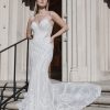 Dresses Kleinfeld Bridal Sexy | Strapless Fit And Flare Wedding Dress With Detailed Train