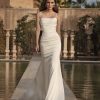 Dresses Kleinfeld Bridal Fit And Flare | Minimalist Ruched Fit-And-Flare Gown