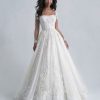 Dresses Kleinfeld Bridal Kleinfeld Exclusives | Long Sleeve Ball Gown Wedding Dress With Embellished Illusion Sleeves And Tulle Skirt