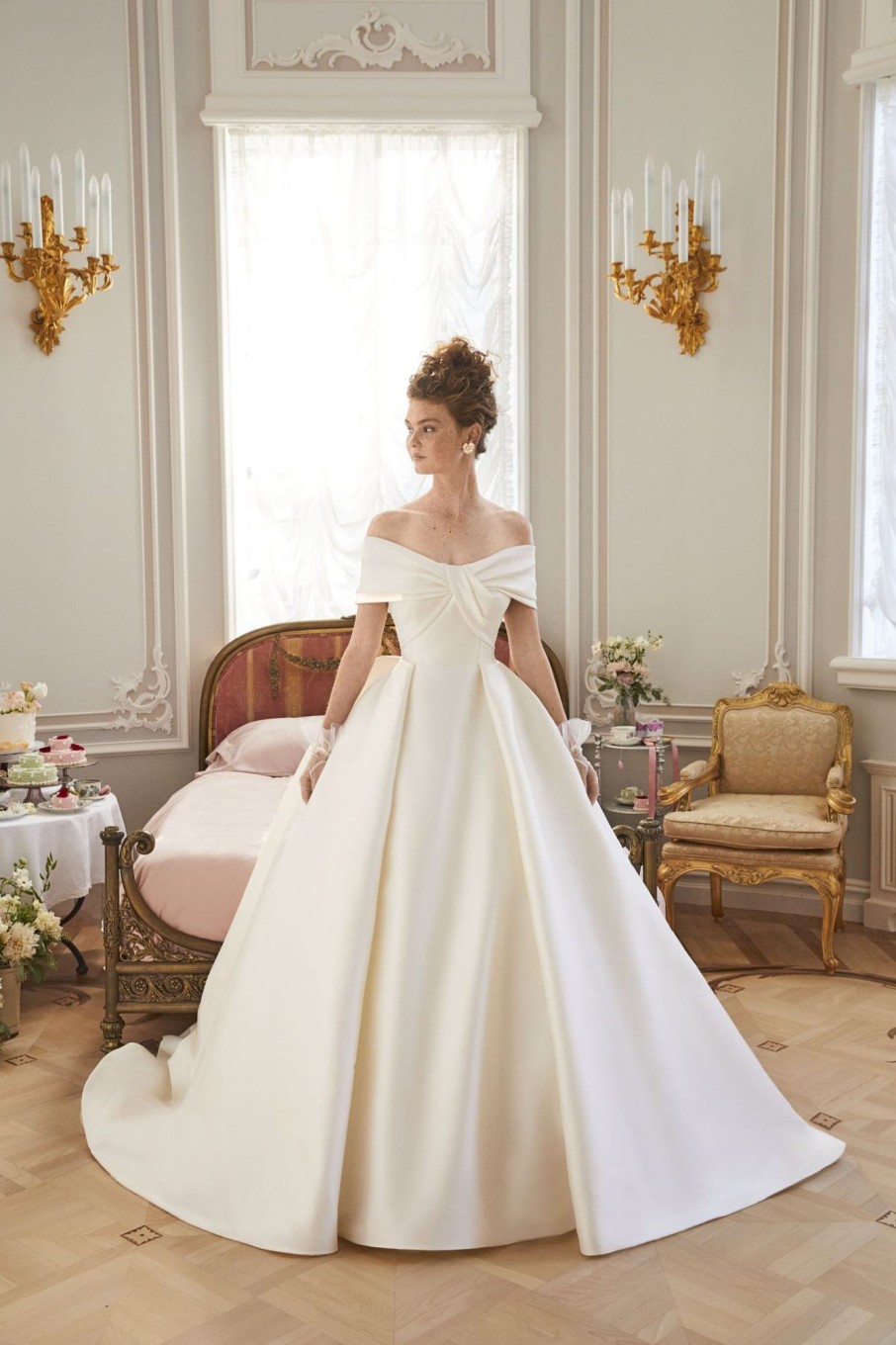 Dresses Kleinfeld Bridal Ball Gown | Chic And Dramatic Off-The-Shoulder Ball Gown