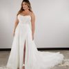 Dresses Kleinfeld Bridal A-Line | Chic And Romantic Corset A-Line Gown With Slit