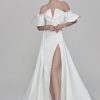 Dresses Kleinfeld Bridal Kleinfeld Exclusives | Off Shoulder Fit And Flare Wedding Dress