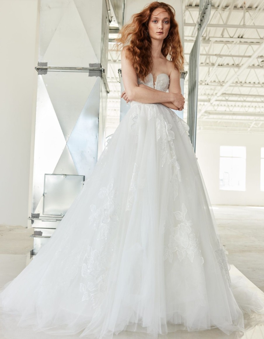 Dresses Kleinfeld Bridal Ball Gown | Romantic Tulle Floral Ball Gown