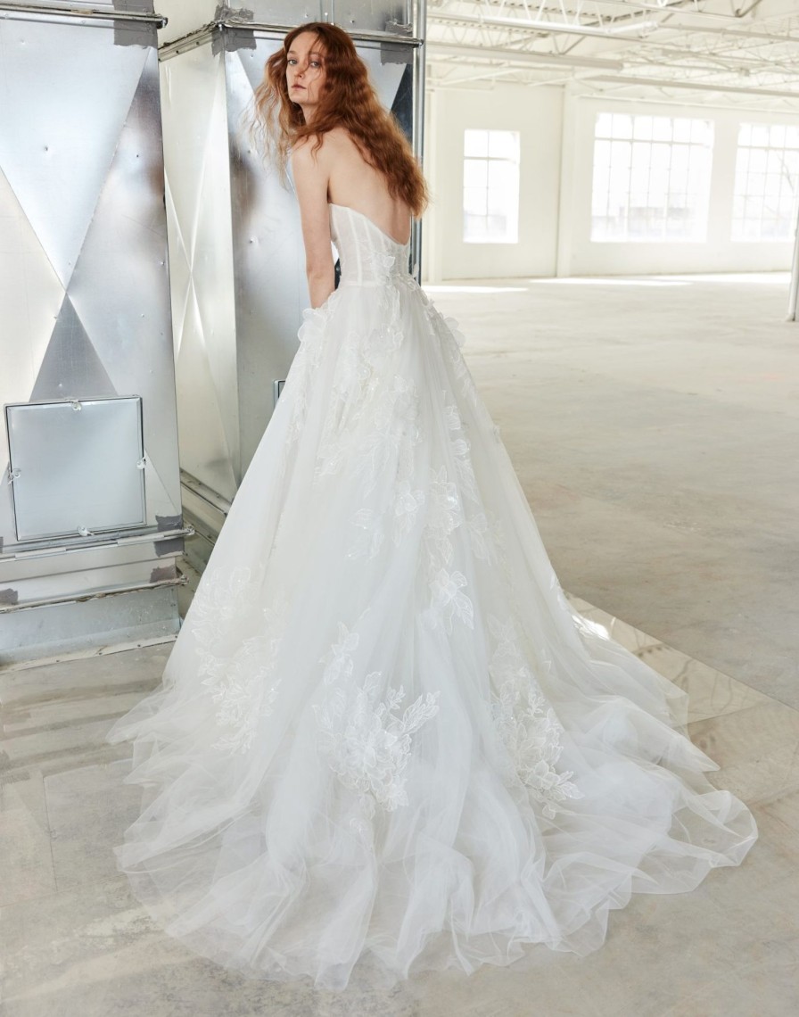 Dresses Kleinfeld Bridal Ball Gown | Romantic Tulle Floral Ball Gown