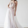 Dresses Kleinfeld Bridal A-Line | Bohemian Flower Embroidered Dress