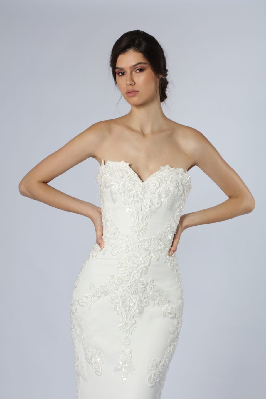 Dresses Kleinfeld Bridal Fit And Flare | Strapless Sweetheart Fit-And-Flare Gown