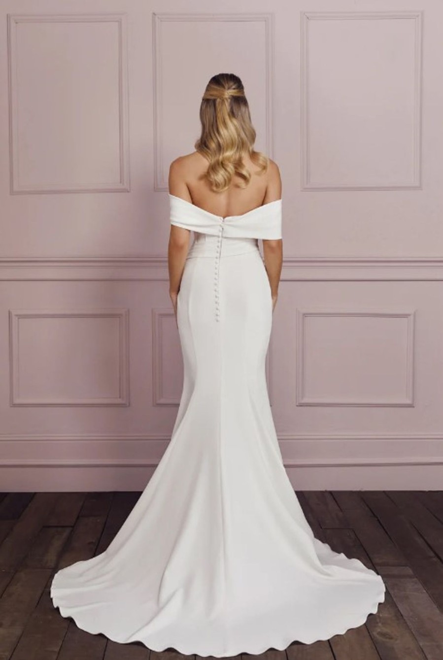 Dresses Kleinfeld Bridal Plus Size Wedding Dresses | Off The Shoulder Fit And Flare Wedding Dress With Boned Bodice