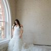 Dresses Kleinfeld Bridal Plus Size Wedding Dresses | Fit And Flare Wedding Dress With Tulle Skirt