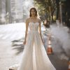 Dresses Kleinfeld Bridal Lace | Strapless Lace A-Line Gown