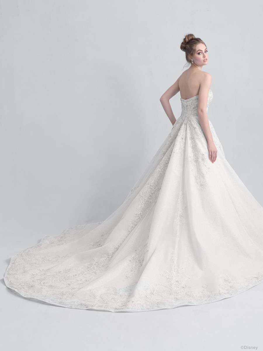 Dresses Kleinfeld Bridal Kleinfeld Exclusives | Strapless Ball Gown Wedding Dress With Beaded Details And Sparkle Tulle Skirt