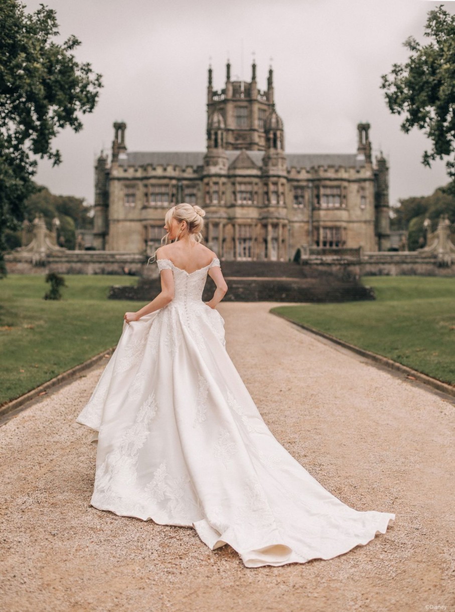 Dresses Kleinfeld Bridal Kleinfeld Exclusives | Off The Shoulder Mikado Beaded Lace Ball Gown Wedding Dress