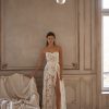 Dresses Kleinfeld Bridal Lace | Unique Floral A-Line Gown With Slit