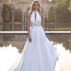 Dresses Kleinfeld Bridal A-Line | Unique And Modern Halter-Neck A-Line Gown