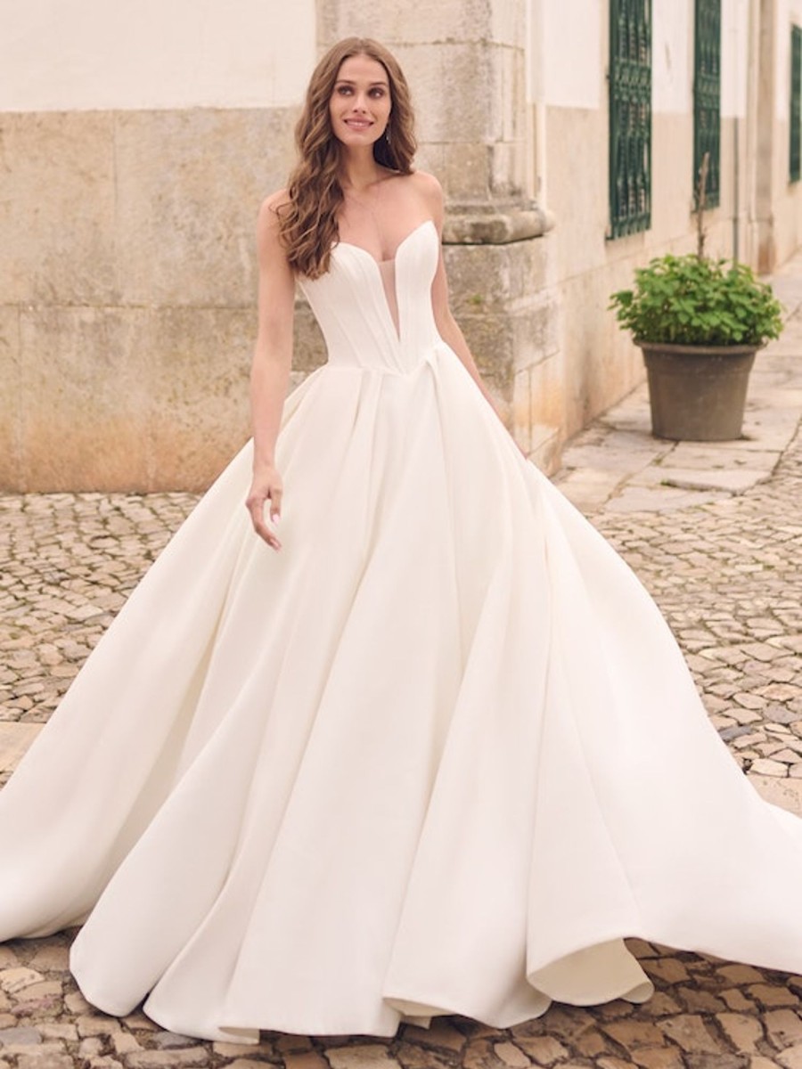 Dresses Kleinfeld Bridal Ball Gown | Simple Corset Basque Waist Ball Gown