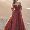 Dresses Kleinfeld Bridal Ball Gown | Dramatic And Ethereal Off-The-Shoulder Tulle Ball Gown