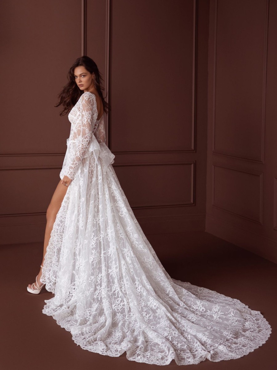 Dresses Kleinfeld Bridal Kleinfeld Exclusives | A-Line Alencon Lace