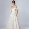 Dresses Kleinfeld Bridal A-Line | Off-The-Shoulder A-Line Gown With Embroidery