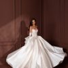 Dresses Kleinfeld Bridal Ball Gown | Strapless Ballgown With Sheer Alencon Lace Bodice