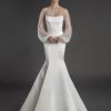 Dresses Kleinfeld Bridal Kleinfeld Exclusives | Strapless Straight Neckline Stretch Satin Mermaid Wedding Dress