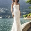 Dresses Kleinfeld Bridal Lace | Strapless Lace Sheath Gown