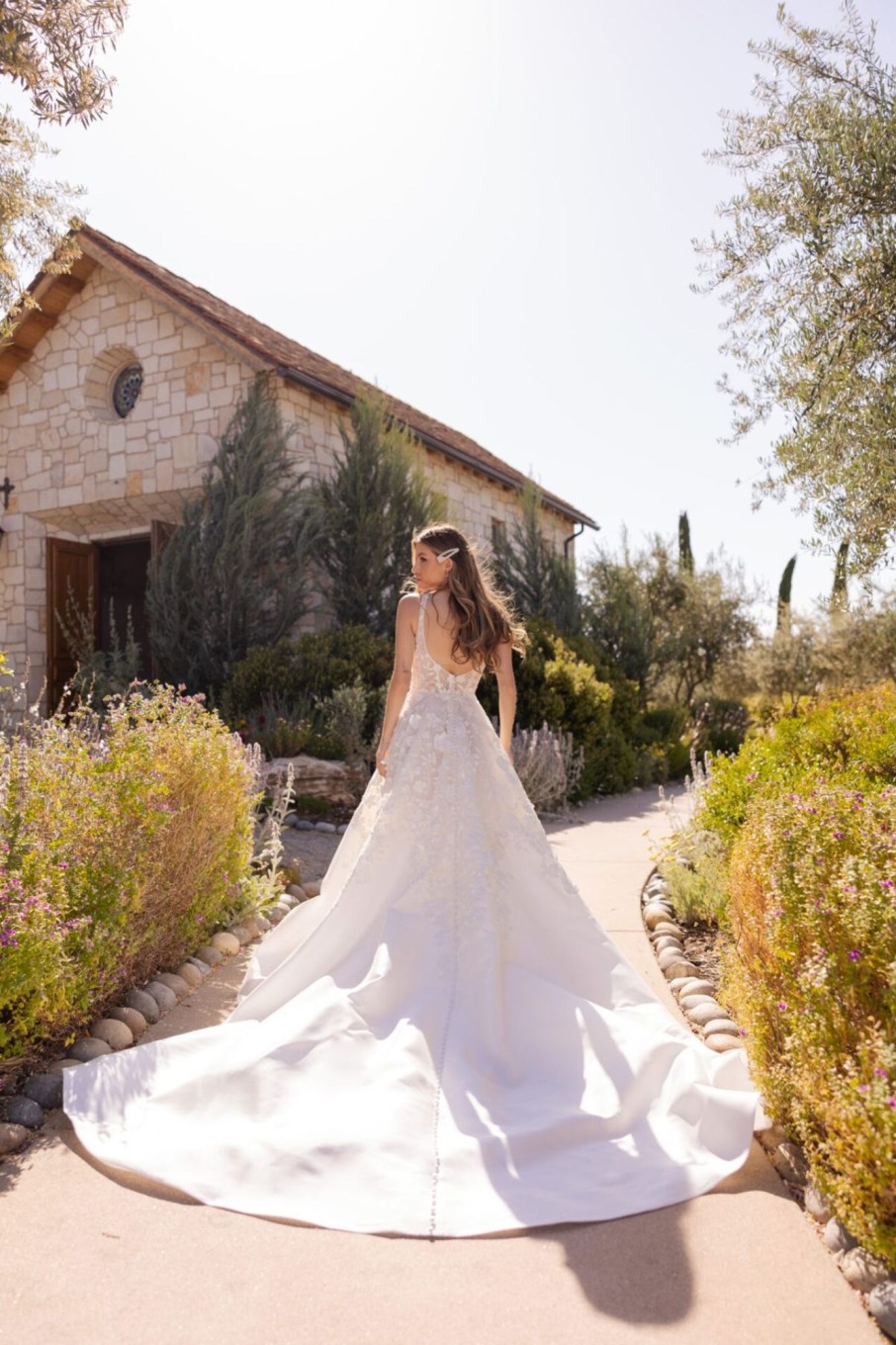 Dresses Kleinfeld Bridal Ball Gown | Square-Neck Floral Ball Gown