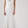 Dresses Kleinfeld Bridal Sheath | Cap Sleeve Sweetheart Sheath Wedding Dress