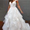 Dresses Kleinfeld Bridal Plus Size Wedding Dresses | Lace Ball Gown Wedding Dress With Layered Skirt